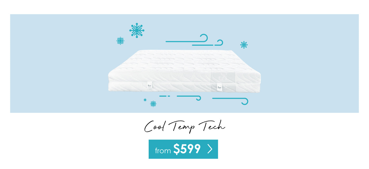 mattress with cool temperature technology design